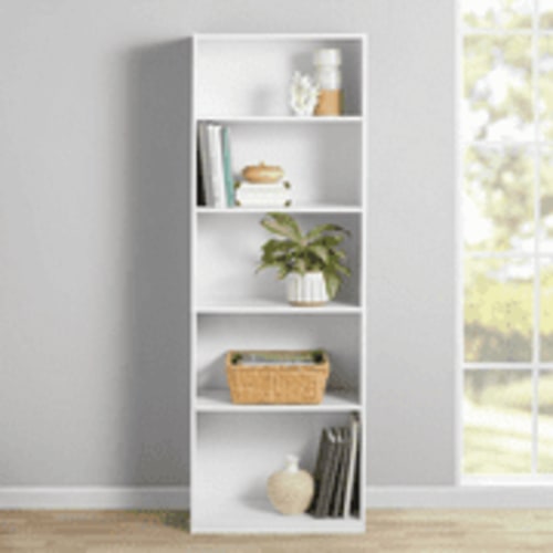 five case bookshelf