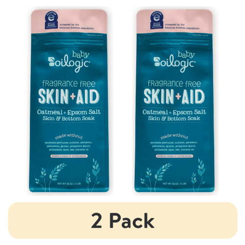 (2 pack) Oilogic Skin+Aid Bottom and Skin Soak, 32 oz