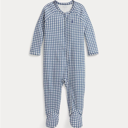 Gingham Cotton Footed Coverall