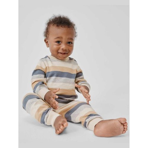 The Children's Place Baby Boys Long Sleeve Striped Sweater 2-Piece Playwear Set