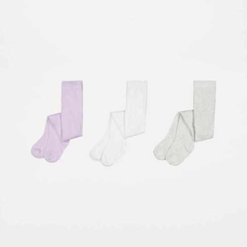 3 Pack Rib Tights - Kmart