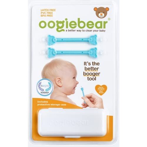 oogiebear - Patented Nose and Ear Gadget Two Pack with Case - Blue