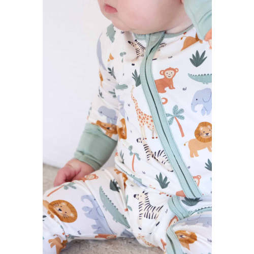 Safari Snuggles Convertible Zip Romper