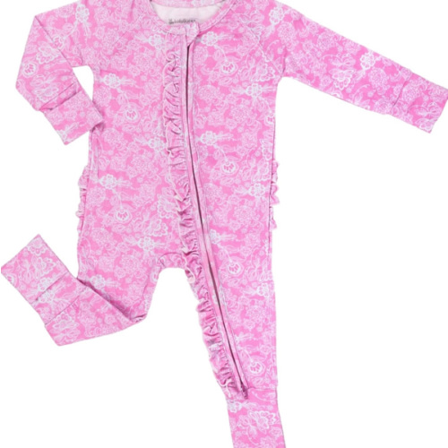 LollyBanks Baby Pajamas, 2-Way Zipper Infant Romper, 95% Viscose Made from Bamboo and 5% Spandex, Baby Sleepers