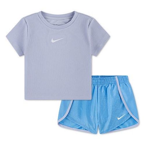 Toddler Girls Nike Lace It Up T-Shirt & Dri-FIT Athletic Shorts 2-Piece Set