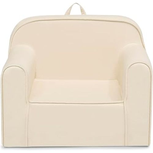 Delta Children Cozee Chair -Foam Kids Chair for Ages 18 Months and Up, Oatmeal