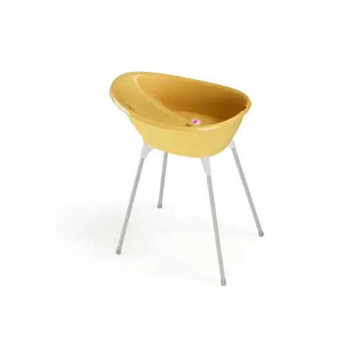 Ok Baby Bella Bath Tub + Support Stand Yellow | Baby Bunting AU