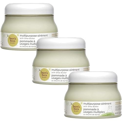 Burt's Bees Baby 100% Natural Origin Multipurpose Ointment, Petroleum Free, Pediatrician Tested, 210g, Pack of 3, 630 Grams