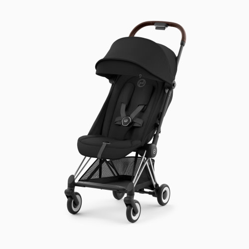 Cybex COYA Compact Lightweight Stroller - Chrome Dark Brown/Sepia Black