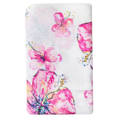 Hibiscus Swaddle Blanket