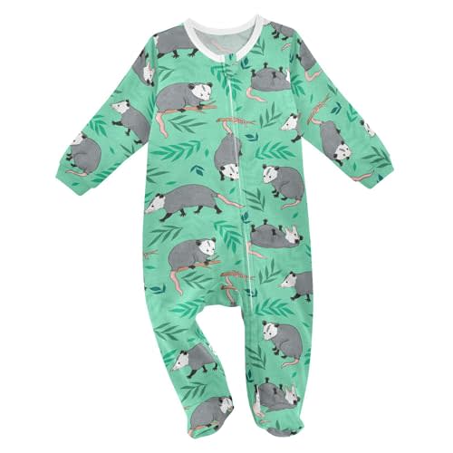 Mazeann Baby Sleepers Newborn Baby One-Piece Footies for Girl Boy