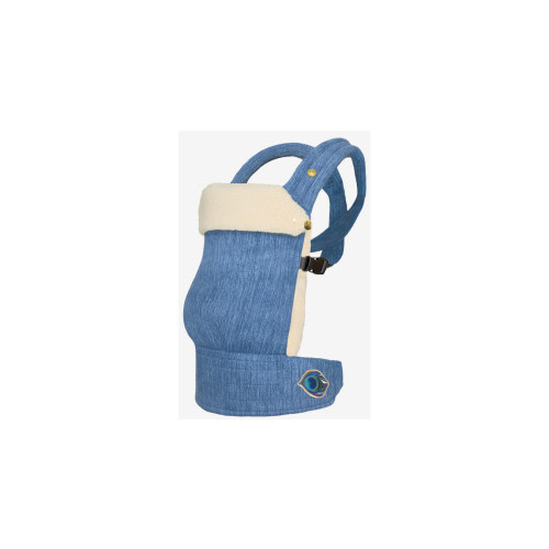 Zeitgeist Denim Classic + Shearling Insert Ecru | ARTIPOPPE | Elevate your desired Zeitgeist Baby Carrier with an attachable insert for an additional layer of warmth and comfort.