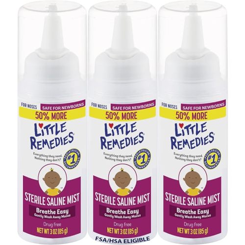 Little Remedies Sterile Baby Saline Nasal Mist, 3 Fl Oz