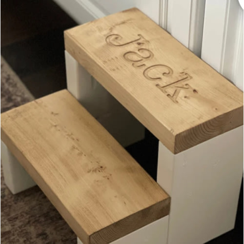 Kids Step Stool, Personalized Kid Step Stool, Engraved Toddler Step Stool, Wooden Step Stool, Rustic Step Stool, Engraved Step Stool, Gift