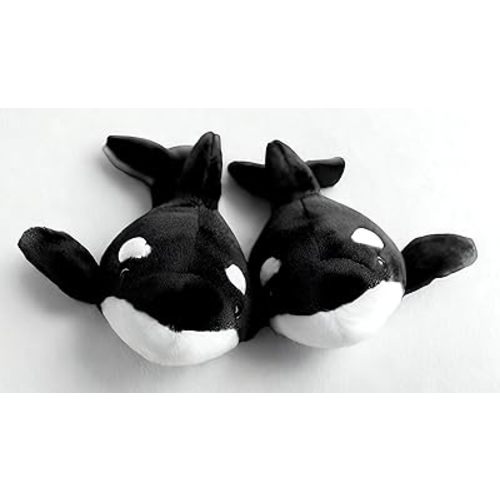 Make My Day 2PCS Premium Orca Stuffed Animal - 11.8 Inches Orca Whale Plush for Kids, Plush Toy Killer Whale Shark Stuffed Animal Gifts for Babies, Toddlers