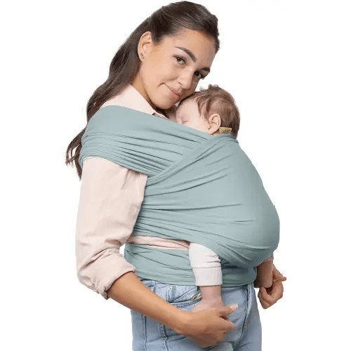 Boba Baby Wrap Carrier - Original Baby Carrier Wrap Sling for Newborns - Baby Wearing Essentials - Newborn Wrap Swaddle Holder, Newborn to Toddler Infant Sling (Serenity Sea Mist)