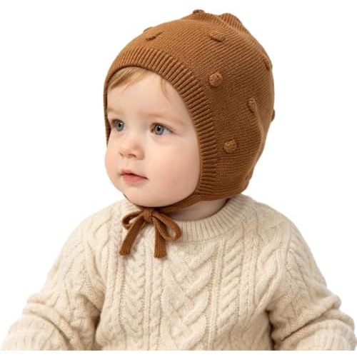 RUIKUNA Baby Girls Winter Hats Toddler Knit Hat Boys Warm Infant Beanie Kid