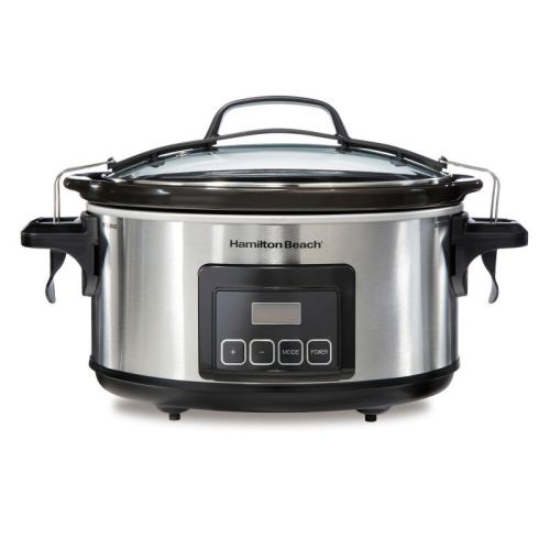 Hamilton Beach 6qt Programmable Cooker - Silver: Slow Cooker with Temperature Control & Automatic Shut-Off