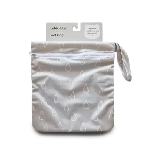 Bubba Blue Wet Bag Grey Chevron | Baby Bunting AU