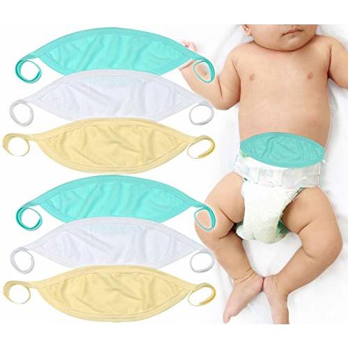 ToBeInStyle Babies' 6-Pack Comfortable Newborn Baby Belly Binder - Pastel - One Size