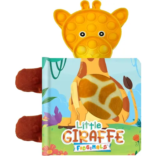 Fidgimals Little Giraffe Animal Baby Book | Sensory Board Book with Pop It Fidget Toys, Perfect Sensory Toys for Toddlers I Baby Books I Your Sensory Fidget Jungle Friend