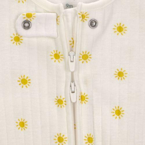 Carter's Just One You® Baby Sun Graphic Footed Pajamas - Yellow Newborn