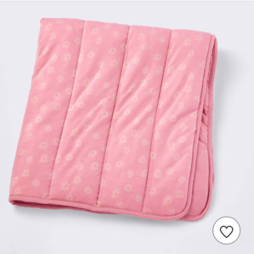 Rayon from Bamboo Jersey Quilted Blanket - Ditsy Floral - Pink - Cloud Island™
