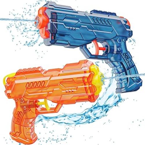 Water Gun for Kids, Squirt Gun Adults Summer Super Water Blaster Soaker Mini Water Shooters Toys for Boys Girls Toddler, 2 Pack Watergun for Pool Beach Outdoor Fighting Toy