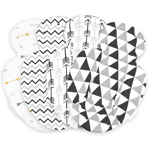 Infant Insert Compatible with 4Moms Mamaroo & Rockaroo – Car Seat Insert 2 Pack – Reversible Infant Car Seat Insert – Rockaroo & Mamaroo Newborn Insert – Soft Plush Minky Car Seat Head Support Insert