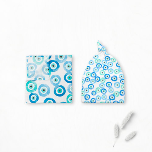 Bundle: Good Vibes Swaddle + Cap Bundle - Jasmine + Marigold