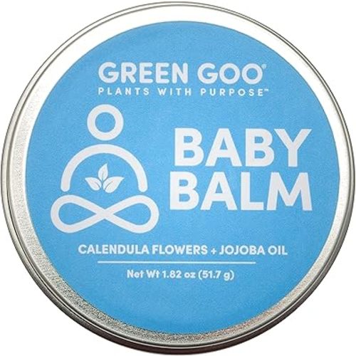 Green Goo Baby Balm, Organic Gentle Moisturizing & Soothing Baby Lotion, Helps Relieve Skin Irritations, 1.82 Oz Tin