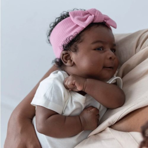Satin-lined Bow Headband for babies – Aarin & Co.
