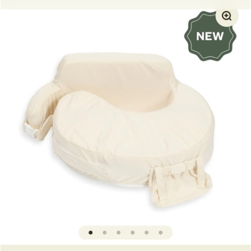 Super Deluxe Oat Nursing Pillow with 100% Organic Cotton Cover