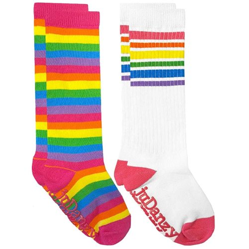 juDanzy Knee High Tube Socks for Boys, Girls, Baby, Toddler and Child (2 Pack)