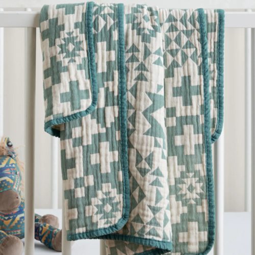 BLUE RIDGE ORGANIC COTTON BABY BLANKET