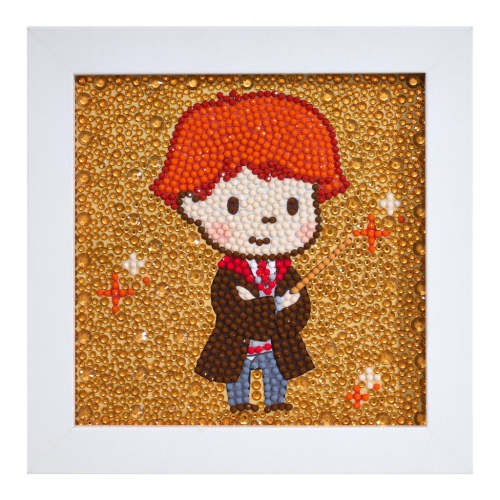 Frameables™ - Enchanting Ron — 6" x 6" (15cm x 15cm) / Round With 13 Colors Including 3 Iridescent Diamonds / 2,254