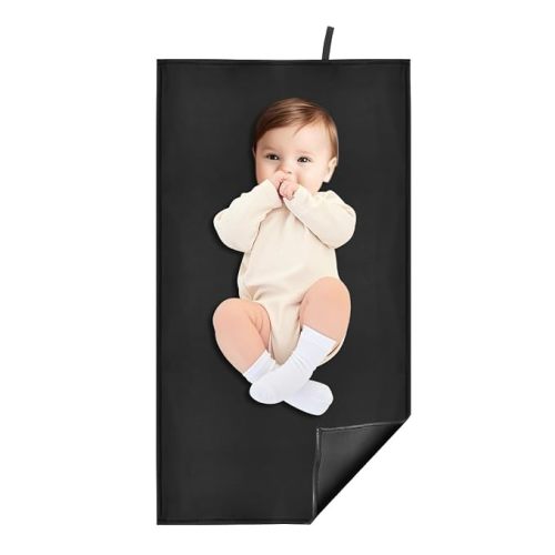 Portable Changing Pad for Baby Diaper Changing Mat, Black