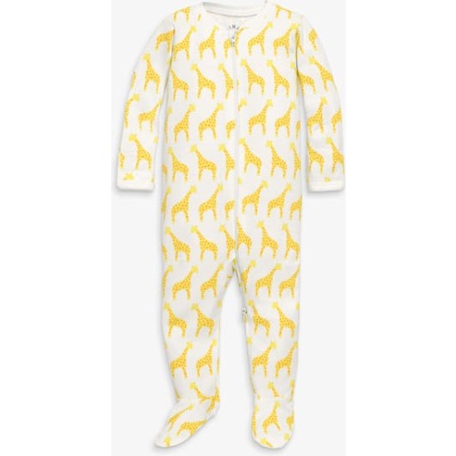 Baby Organic Animal Friends Zip Footie, Newborn
