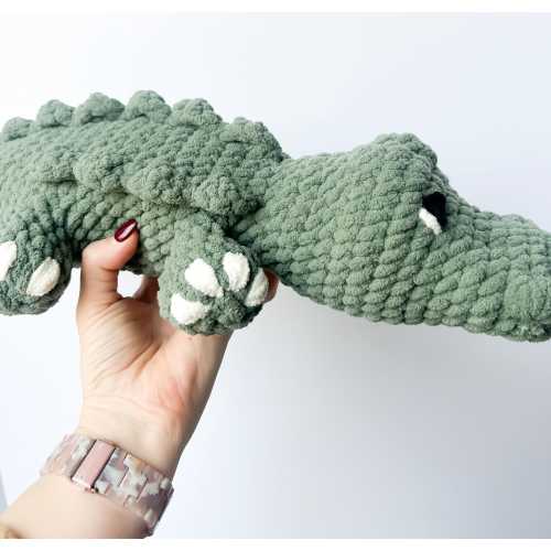 Alligator/Stuffed Animal/Crochet Alligator/Kids Toy/Baby Shower Gift/Children's Birthday Gift/Child's Present