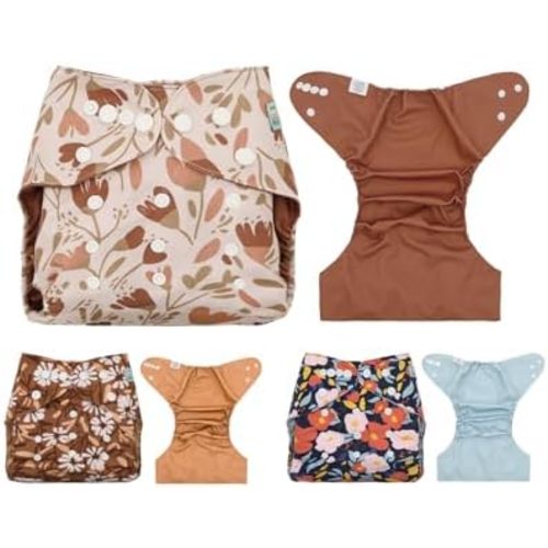 ALVA Baby Cloth Diaper Covers with One Wet Bag, Swim Diaper,Cloth Nappy Shell Baby Girls and Boys
