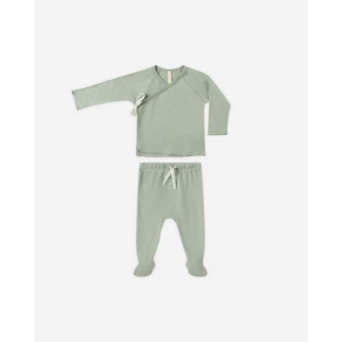 Wrap Top + Footed Pant Set || Fern – Quincy Mae
