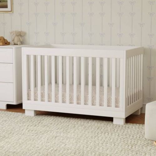 Babyletto Modo 3-in-1 Convertible Crib with Toddler Rail - White