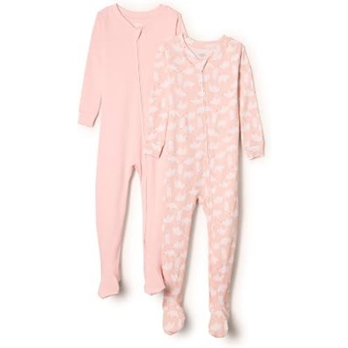 Amazon Essentials x Sofia Grainge Unisex Toddlers and Babies' Snug-Fit Cotton Footed Pajamas