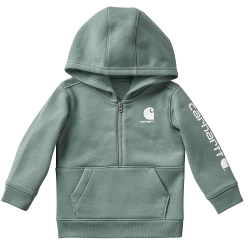 Carhartt Kid's CA6873 Half-Zip Logo Sweatshirt - Boys