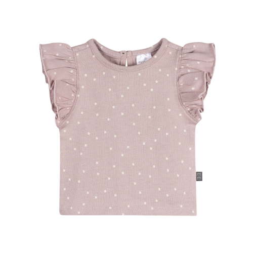 Modern Moments by Gerber Baby Girl Organic Flutter Sleeve Top, Sizes 0/3 Months - 24 Months