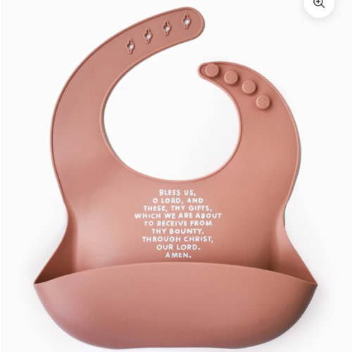 Meal Blessing Silicone Bib