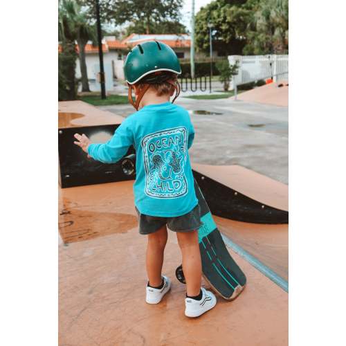 Blue Ocean Child Little Surfer Dude Long Sleeve Tee- Launching 9/16