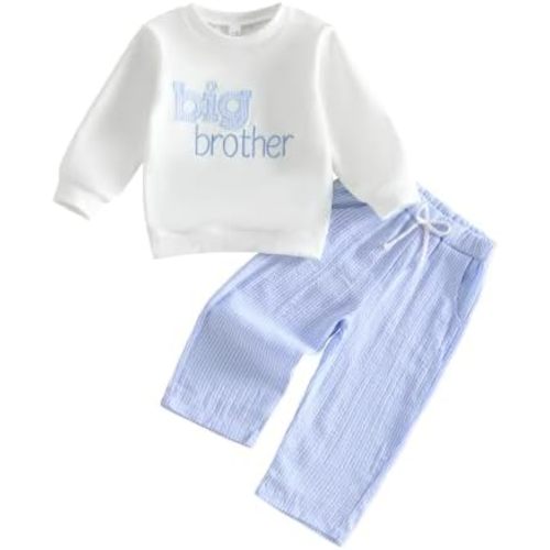 Little Brother Big Brother Matching Outfit Sweatshirt+Pants