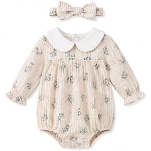 Renotemy Baby Girl Outfit Fall Newborn Girls Bubble Clothes Preemie-12Month