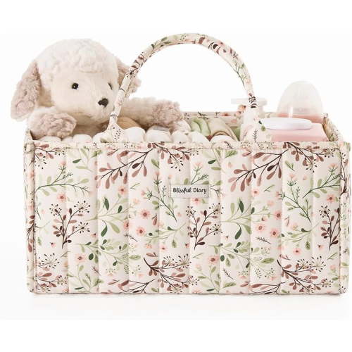 Stylish Nursery Storage Basket, Gift for Baby Shower, Baby Registry Must Have, Newborn Essentials, Pastoral Daisy